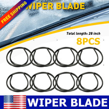 8 PCS Universal 28 inch Car Bus Silicone Frameless Windshield Wiper Blade Refill