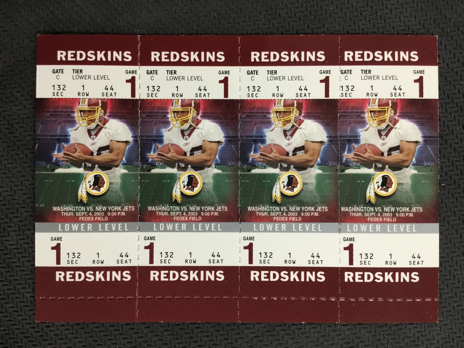 2003 Fleer Authentix #102A Taylor Jacobs Booster Tickets Lower Level Washington