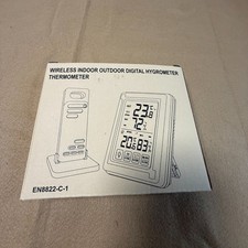 Wireless Digital Hygrometer Thermometer With Indoor Outdoor Sensor