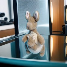 Vintage Gund  Pockets  Kangaroo W/ Joey Plush Stuffed Animal Toy 12"