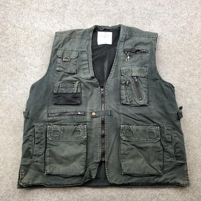 Rothco Outback Vest Mens Large Multi Pocket Utility Outdoors Fishing Canvas