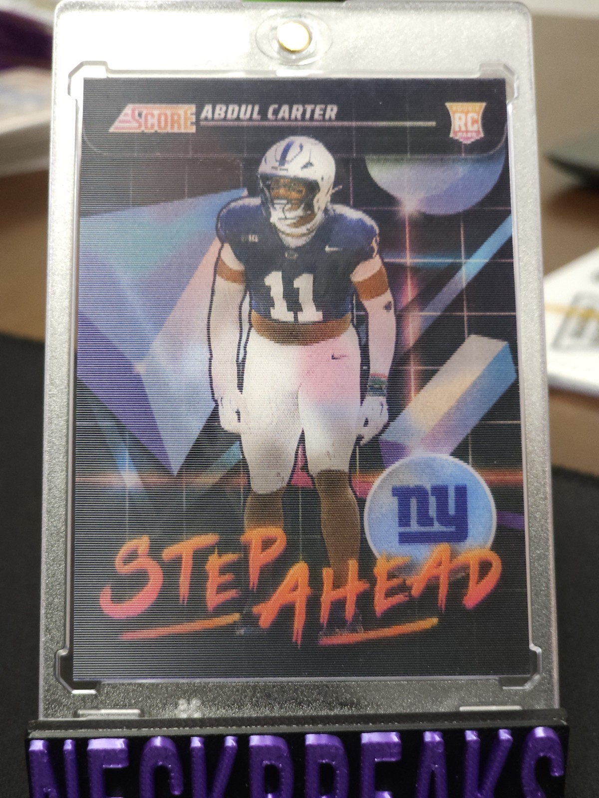 2025 Score Abdul Carter Step Ahead #SA-ACR Rookie Insert SSP