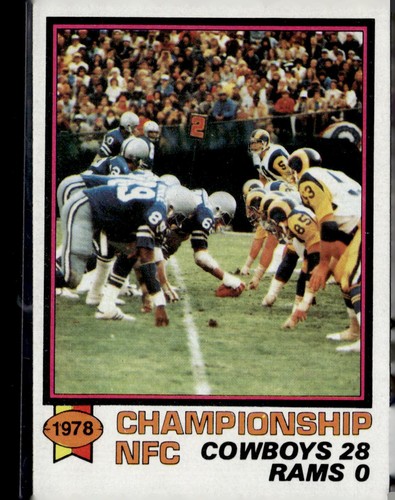 1979 Topps #167 1978 NFC Championship Cowboys vs Rams - Picture 1 of 2