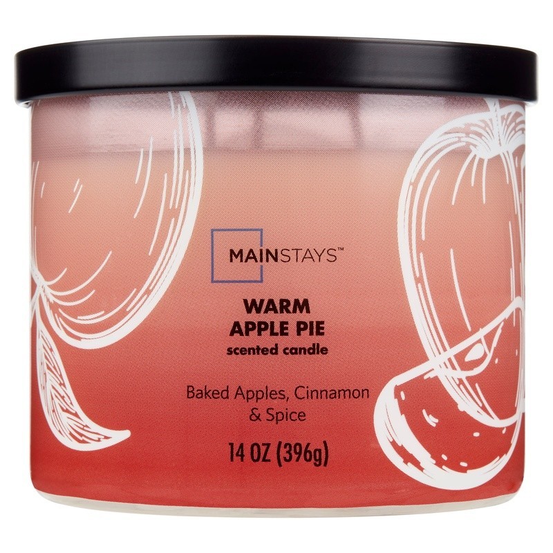 Apple Pie Scented Candle 3-Wick Container Premium Wax Long Lasting 65 Hour Burn