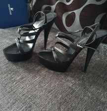 Dolce &Gabana Black Leather Heels size 5
