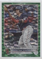 2022 Topps Series 1 Green Foil 376/499 Christian Vazquez #63 2s1