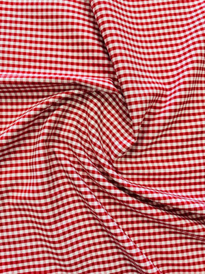 Sedona Designz 60'' Wide, 1/8  Gingham Checkered Poplin Shirting Fabric by the Ya