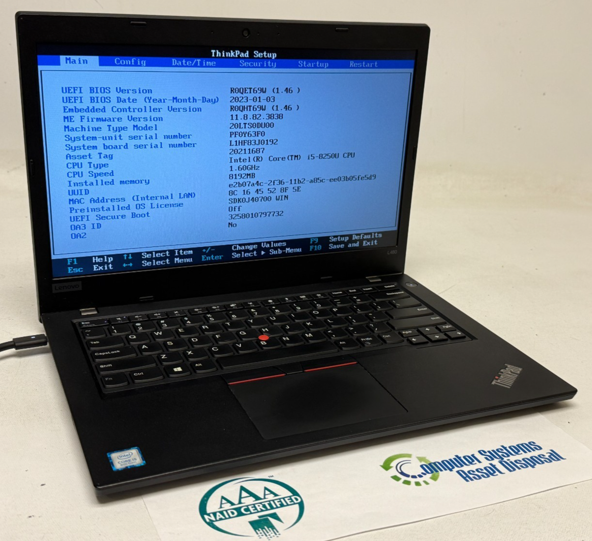 Lenovo ThinkPad L480 14