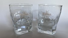 Set of 2 Vintage Glenfiddich Whisky Glass Noising Tasting Bar Shot Tumblers Scotch
