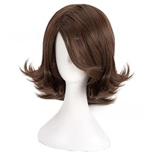 Women's Wig Black White Wig Anime Party Hair Wig Ladies Curly Wig Wig Cap