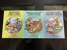 Disney Small World Library Lot Of 3 Vintage 1989