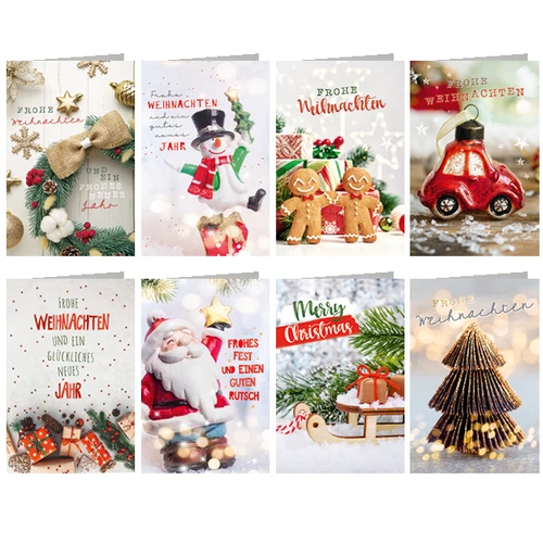 Weihnachtskarten, viele Motive,Glückwunschkarten mit Umschlag, Blitzversand - Bild 34 von 42