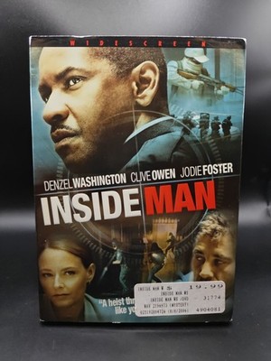 Inside Man DVD Widescreen 2006 (Denzel Washington, Jodie Foster, Clive Owen)