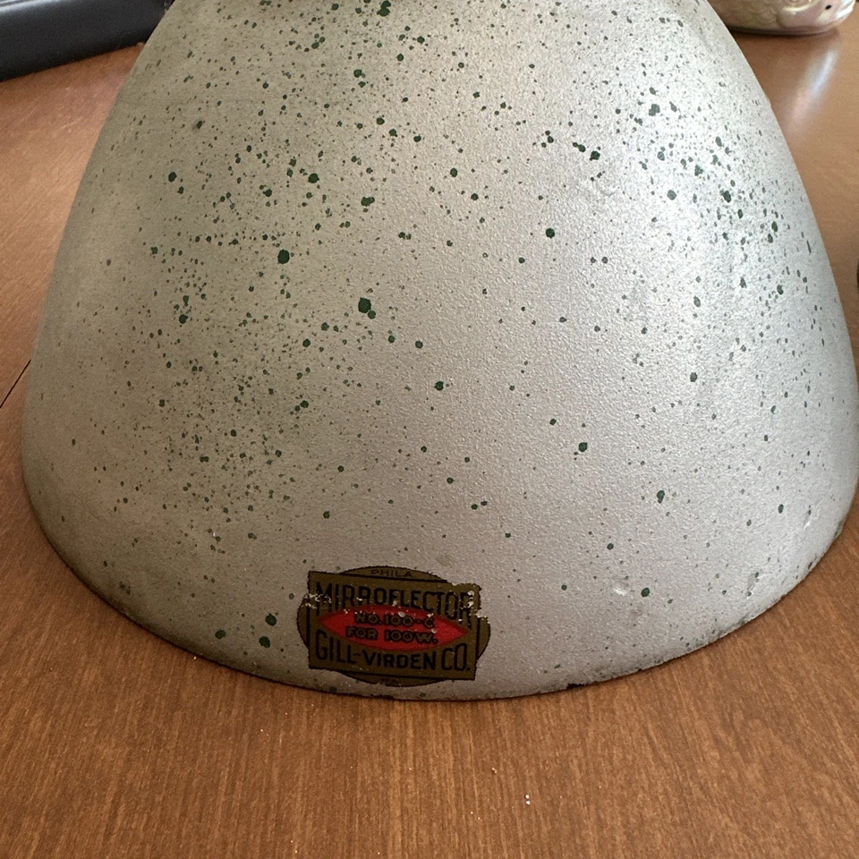 antiguo espejo reflector pantalla | espejo reflector sombra industrial juego de 2 piezas Foto 2 de 4