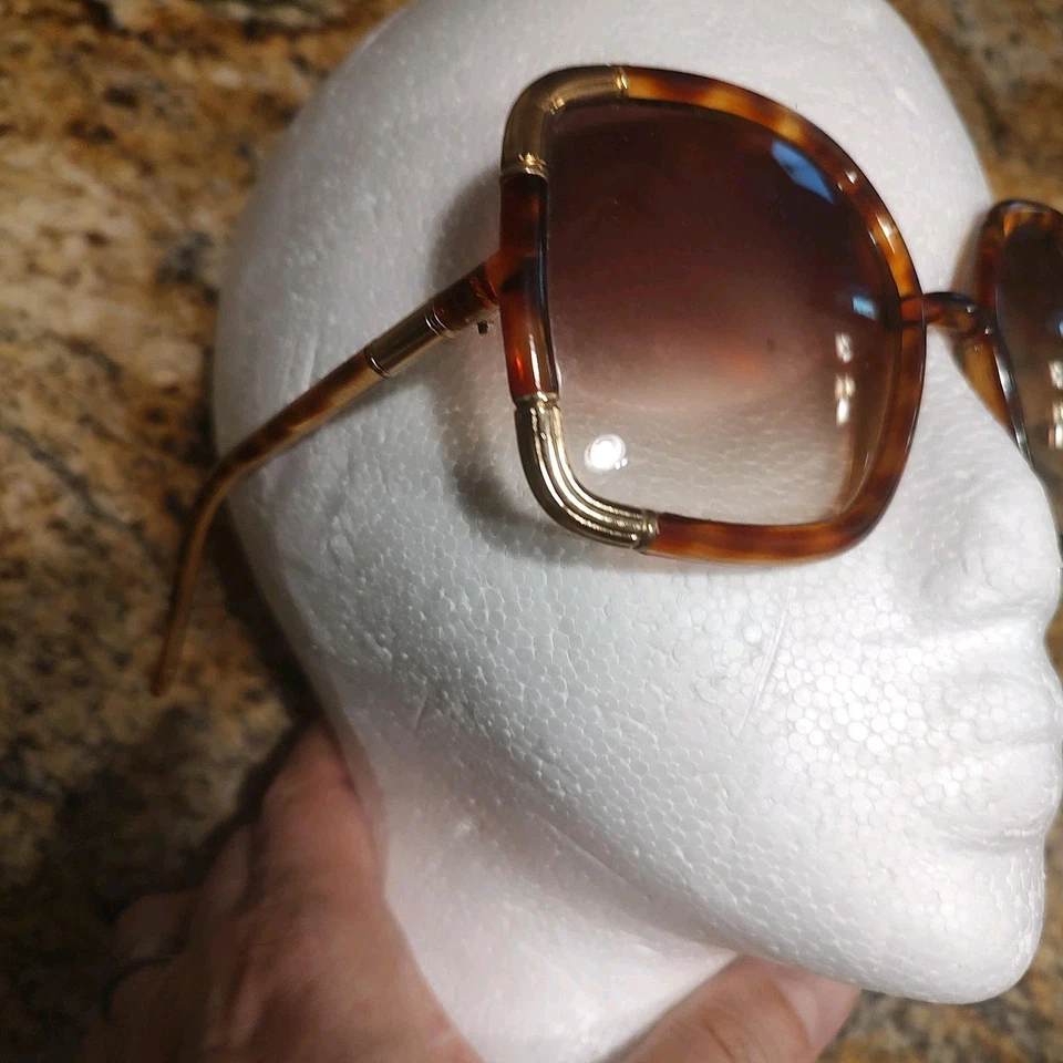 Gafas de sol vintage Ted Lapidus Paris para mujer grandes de gran tamaño Francia años 70 Foto 3 de 4