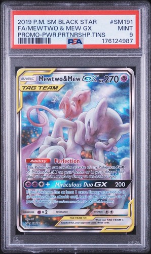 Mewtwo & Mew-GX graded PSA 9 for sale on eBay