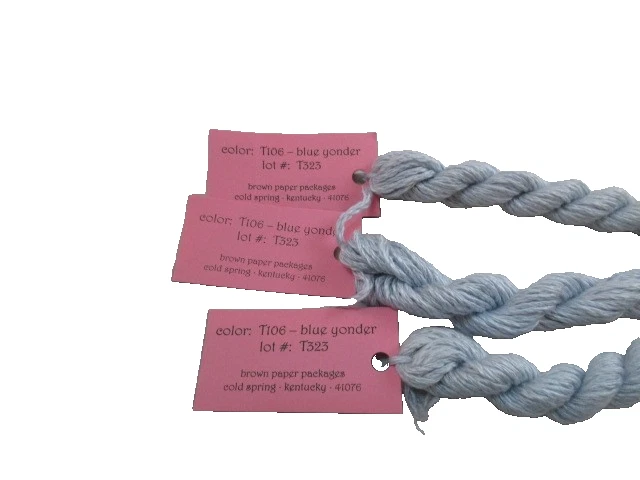 Brown Paper Packages Trio  3 Skeins T106 Blue Yonder 14.4 yards NEW  H128 - Image 2 of 3