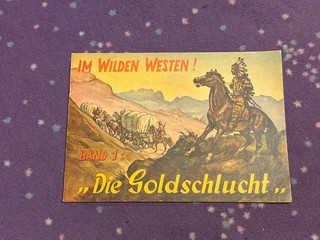 Kauvit Im Wilden Westen Band 1 Goldschlucht Sammelbilderalbum traumhaft kpl