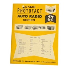 Service Manual Sams Photofact Auto Radio Series Vol. 27 Nov 1964 Vintage Ar-27 Service Manual Sams Photofact Auto Radio Series Vol. 27 Nov 1964 Vintage Ar-27