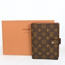 Rank A LOUIS VUITTON Monogram Agenda MM Day Planner Cover R20105 N2697AR801