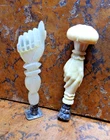 SET OF 2 COLLECTIBLE SCULPTURE SEALS one secret and the other with lettering