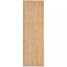 SAFAVIEH Natural Fiber Rug 2x8 Beige Solid Jute Sisal Hallway Runner Entryway