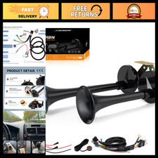 Loud 12v Electric Train Horns For Trucks Cars - Dual Tone With Button Control Loud 12v Electric Train Horns For Trucks Cars - Dual Tone With Button Control