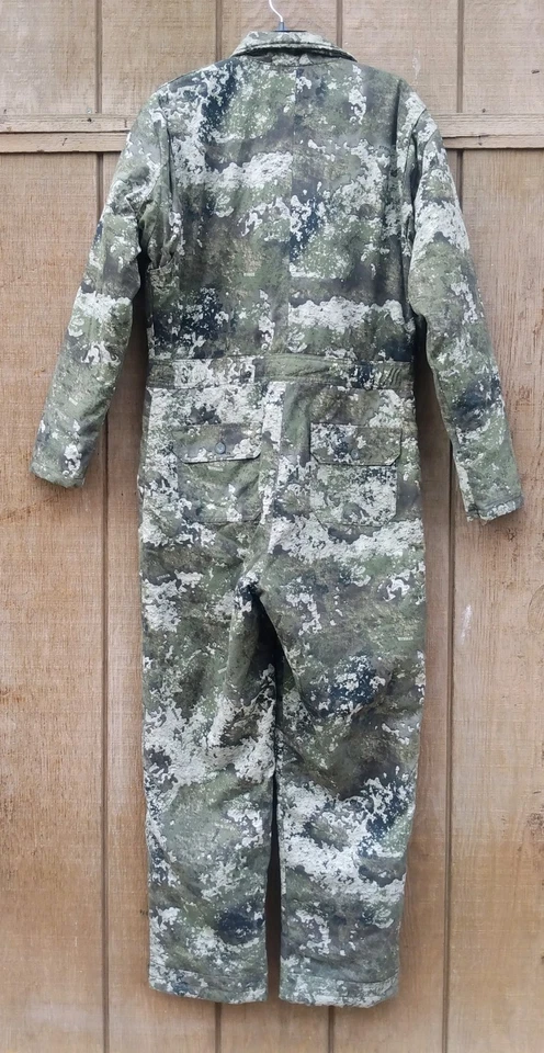 Redhead Silent Hide camo Coveralls Quilt Lined camouflage Men's Size M EUC SEE ! - Image 2 of 4
