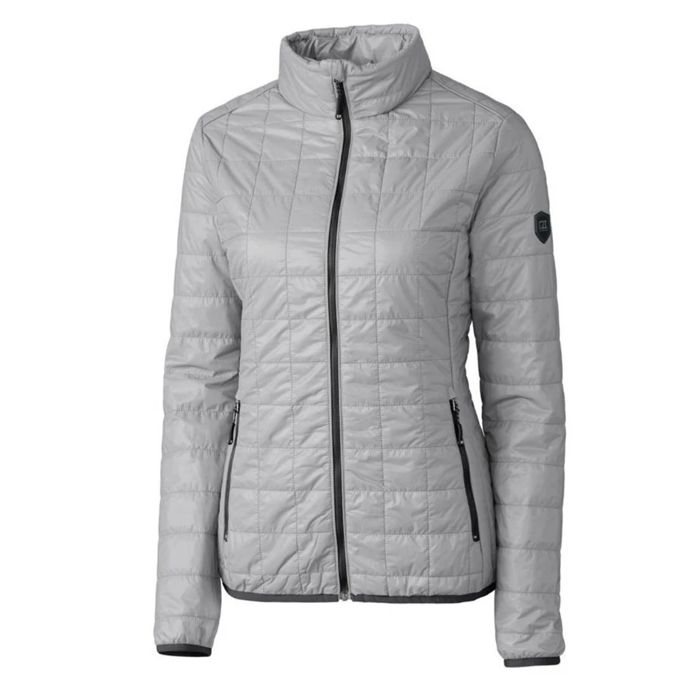 Куртка-пуховик Cutter & Buck Rainier PrimaLoft® утепленная на молнии серая XS 152 долл. США - Изображение 4 из 4