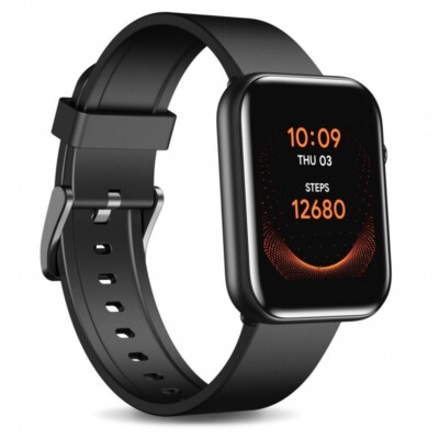 Mobvoi Ticwatch GTH Schwarz Smartwatch mit Bluetooth, Herzfrequenzsensor, 5ATM