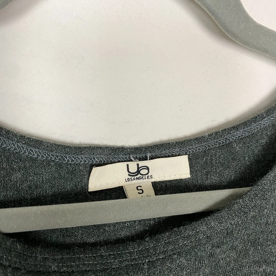 Ya Los Angeles Boho Poncho Womens Small Grey Knit Fringe Lace Country Western Foto 2 de 4