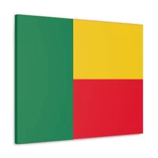 Benin Country Flag Canvas Vibrant Wall Art Unframed Home Decor