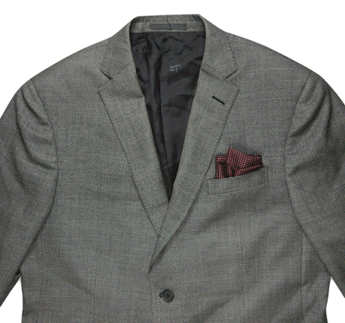 Ermenigildo Zegna Suit Jacket Blazer 44 Slim Gray Wool Birdseye Designer Recent - Bild 11 von 11