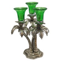 Kindwer Metal Palm Tree Candle Holder, White, New, Free Shipping on sale Kindwer Metal Palm Tree Candle Holder, White, New, Free Shipping on sale