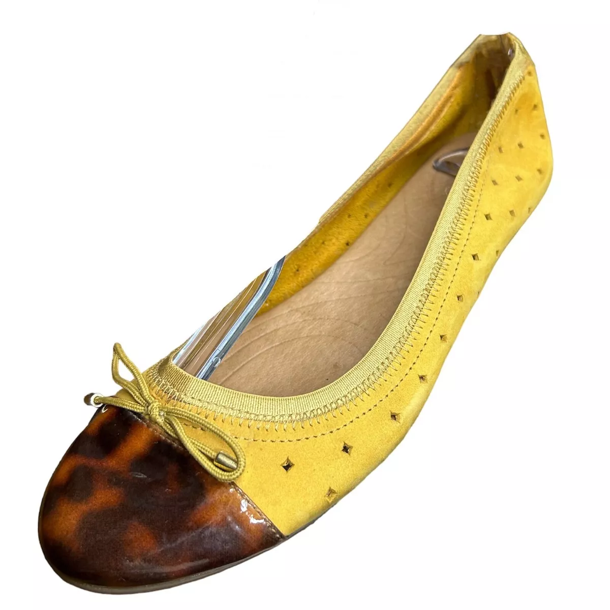 Clarks flats yellow cheap