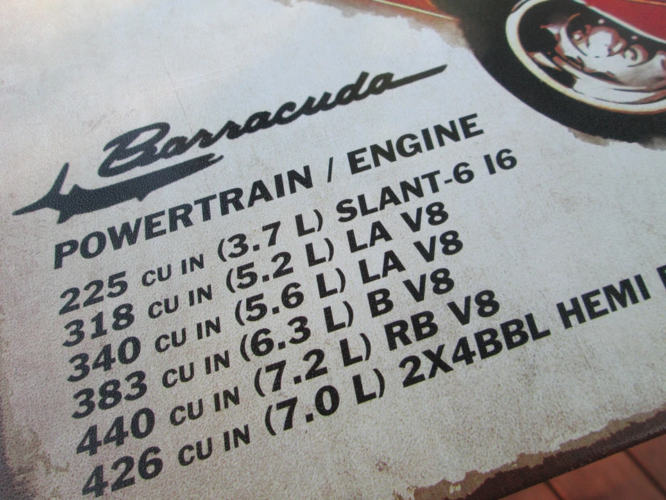 Cuda Display Catch it Before it gets away Hemi PLYMOUTH DODGE MOPAR BARRACUDA RT - Image 2 of 4