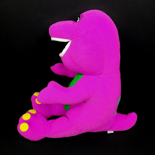 Barney Plush Playskool Vintage 1992 Backyard Gang Purple Dinosaur 18" Lyons - Picture 4 of 9