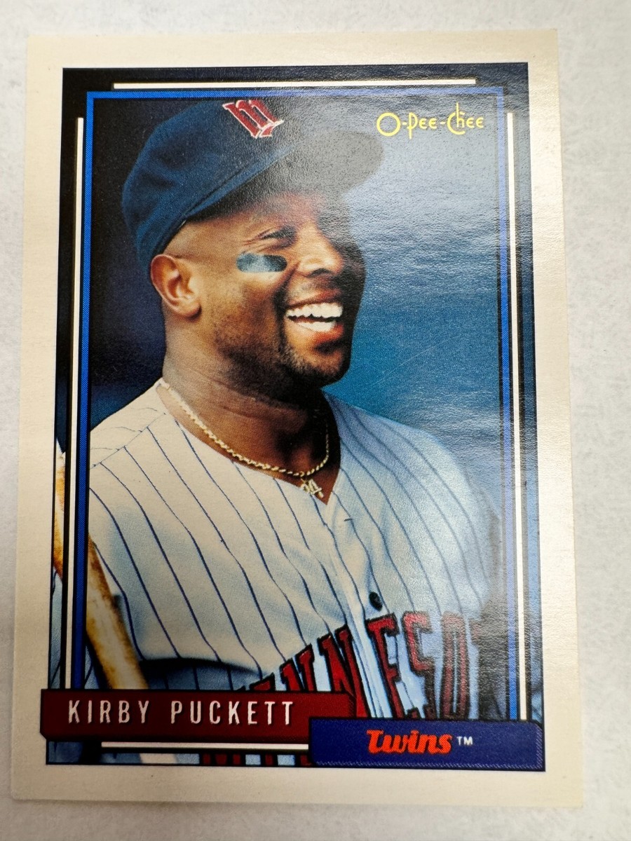 Kirby Puckett O-PEE-CHEE 1992 DOB ERROR Card Minnesota Twins