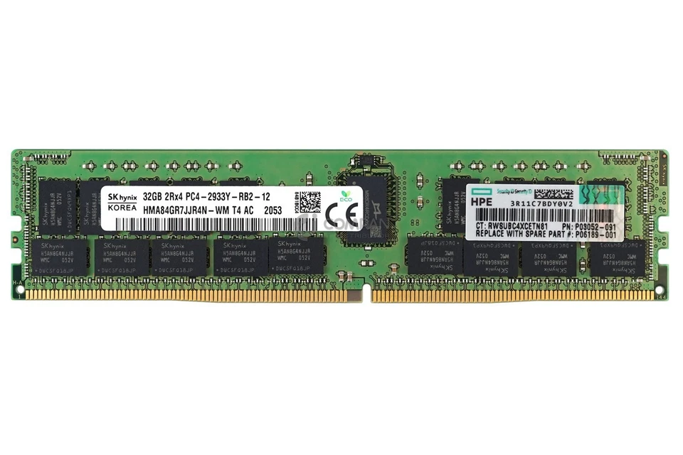 P03052-091 HP DDR4 32GB 2RX4 PC4-23466 2993MHZ RDIMM - Image 2 of 4