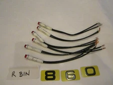 LEECRAFT TINEON 3600 PREWIRED RED INDICATOR LIGHTS 125V 1/3W    LOT OF 6