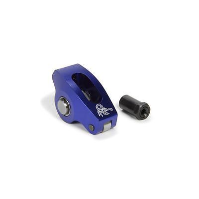Scorpion 1017-1, One Blue Aluminum Sbf Roller Rocker Arm - 1.6 Ratio 3/8 Stud