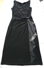 Lauren Ralph Lauren Evening Black Dress w/V-Back, Size 4 - NWT