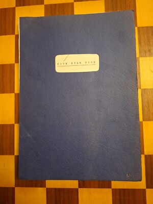 ULTRA RARE SIGNED Gerry Anderson ABANDONED Movie Script '' Five Star Five ''*