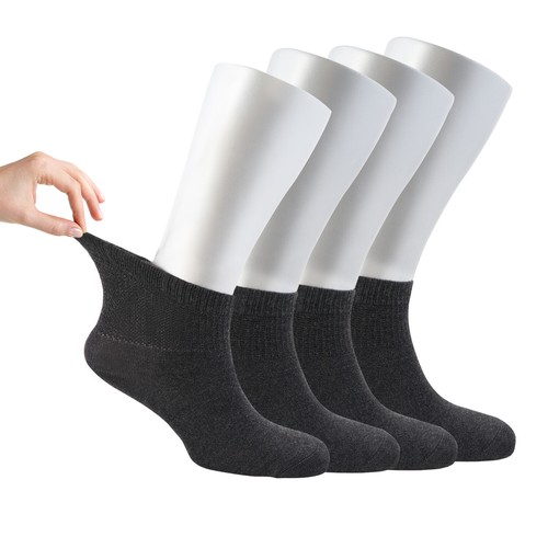 Cosyfeel® Women Loose Diabetic Ankle Socks 4-Pack Bamboo Material Seamless Toe - Picture 57 of 231