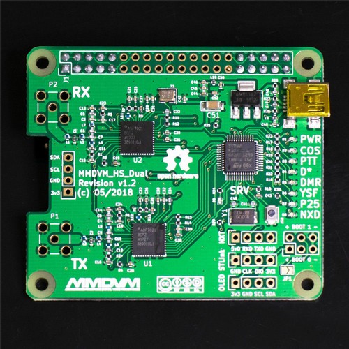 MMDVM_HS_Dual_Hat Duplex Hotspot + Raspberry pi zero w + 3.2 LCD + 16G SD + CASE - Picture 7 of 9