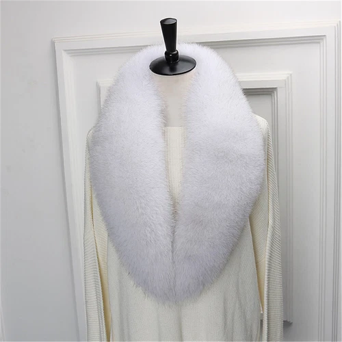 100CM Real Fox Fur Scarf Collar Women Winter Neck Warm Fox Scarves Unisex Shawl - Bild 15 von 47