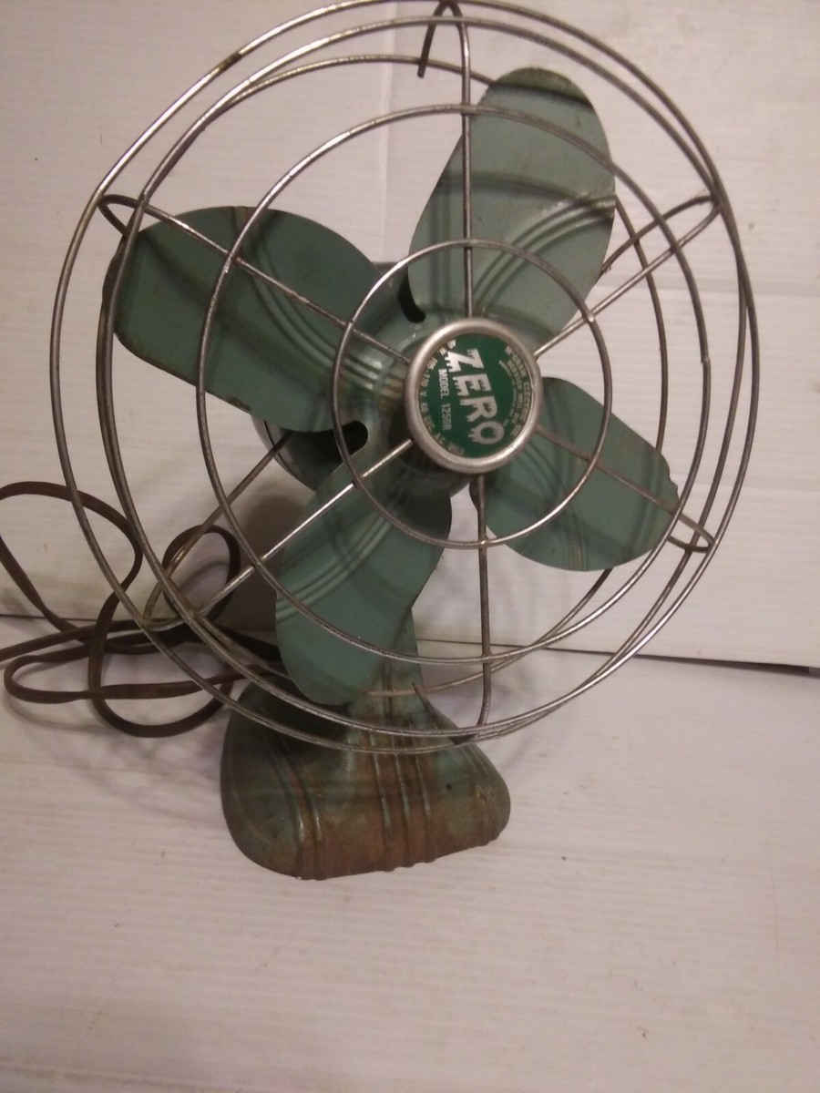 Vintage Zero Model 1250R Metal Table Fan | eBay
