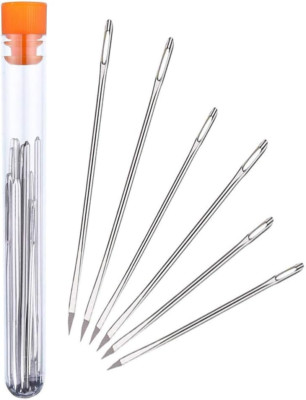 Hekisn Professional Large-Eye Leather Stitching Needle with 3 Different Sizes fo