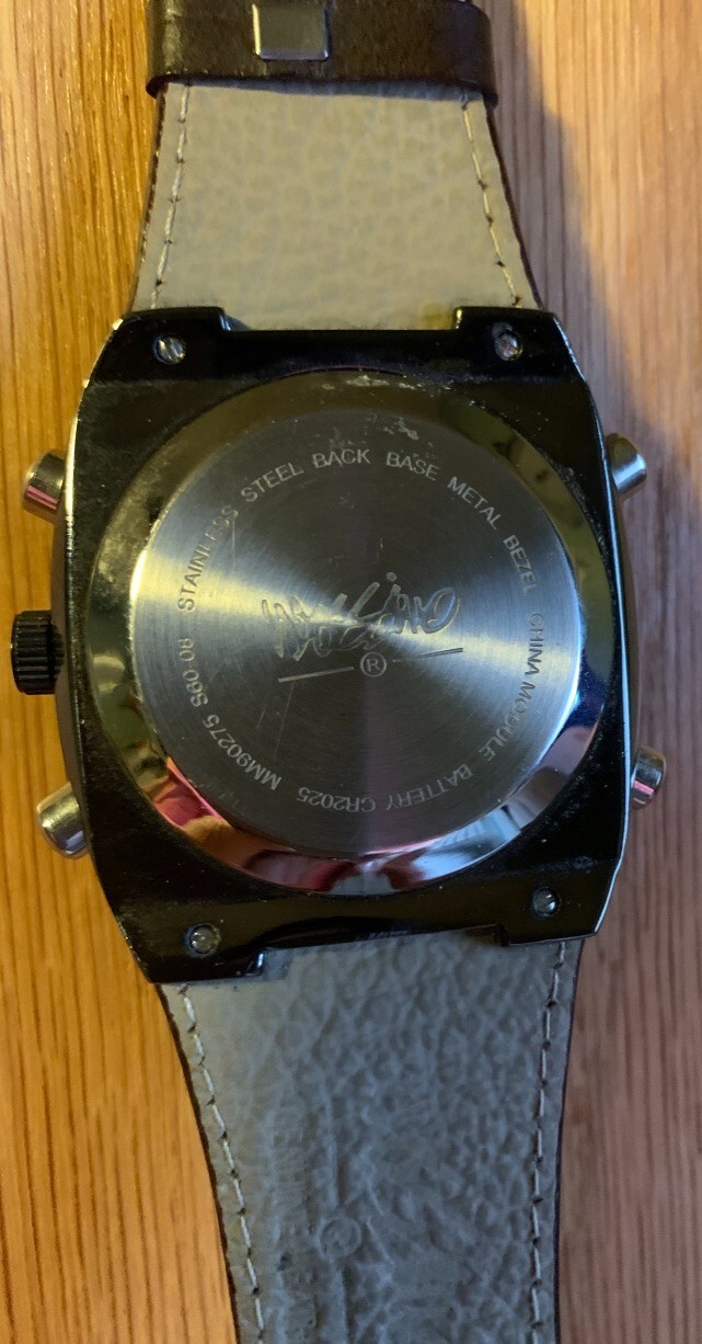 MASSIMO Multi Function Mens Watch Heavy Case Brow… - image 8