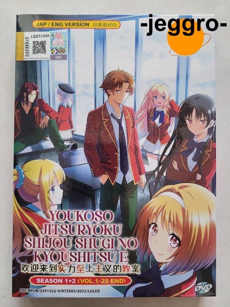 English dubbed of Youkoso Jitsuryoku Shijou Shugi Season 1+2 (1-25End)  Anime DVD